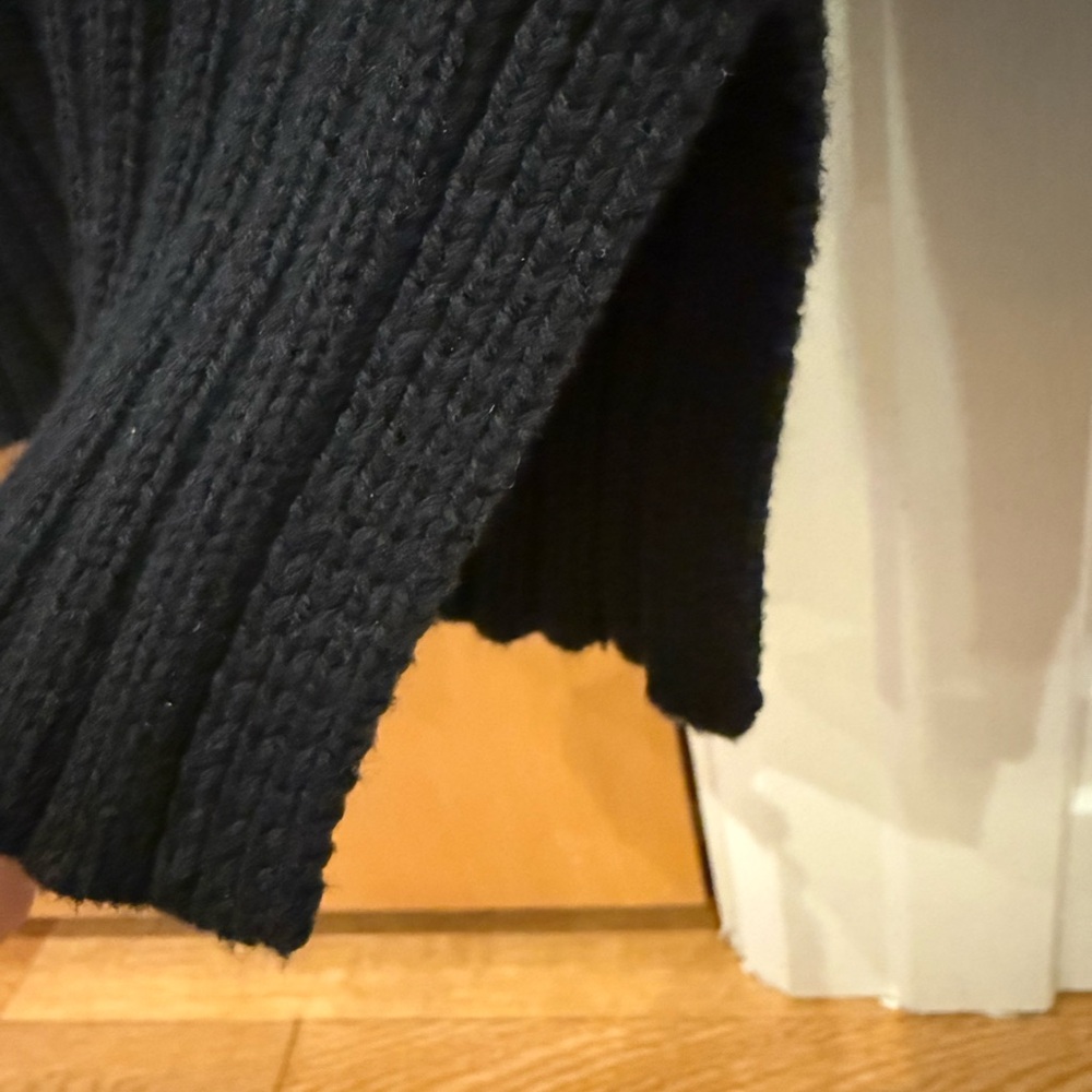 J.CREW COTTON BLACK TURTLENECK SWEATER - Picture 6 of 10